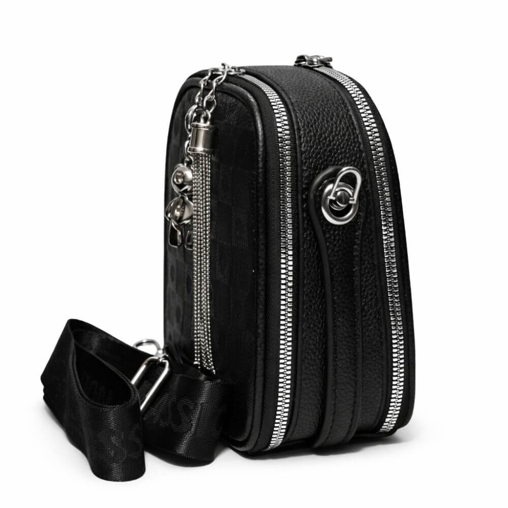 Teddy Charm Crossbody (Black)