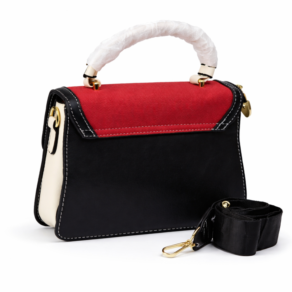 Scarlet Edge Crossbody (Red & Black)