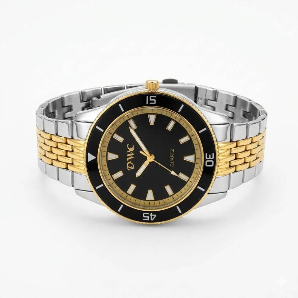 DWC  Dual-Tone Quartz Watch (silver & gold)