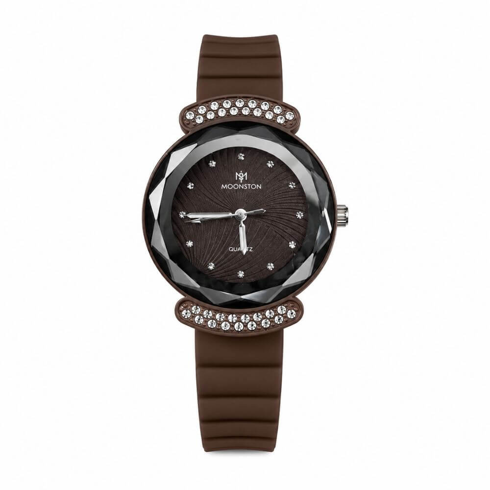 Royal Brown Crystal Watch