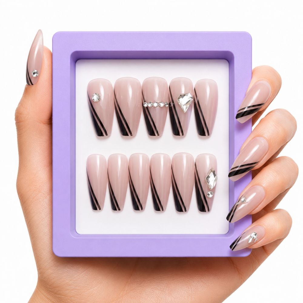 Midnight Blush Press-On Nails