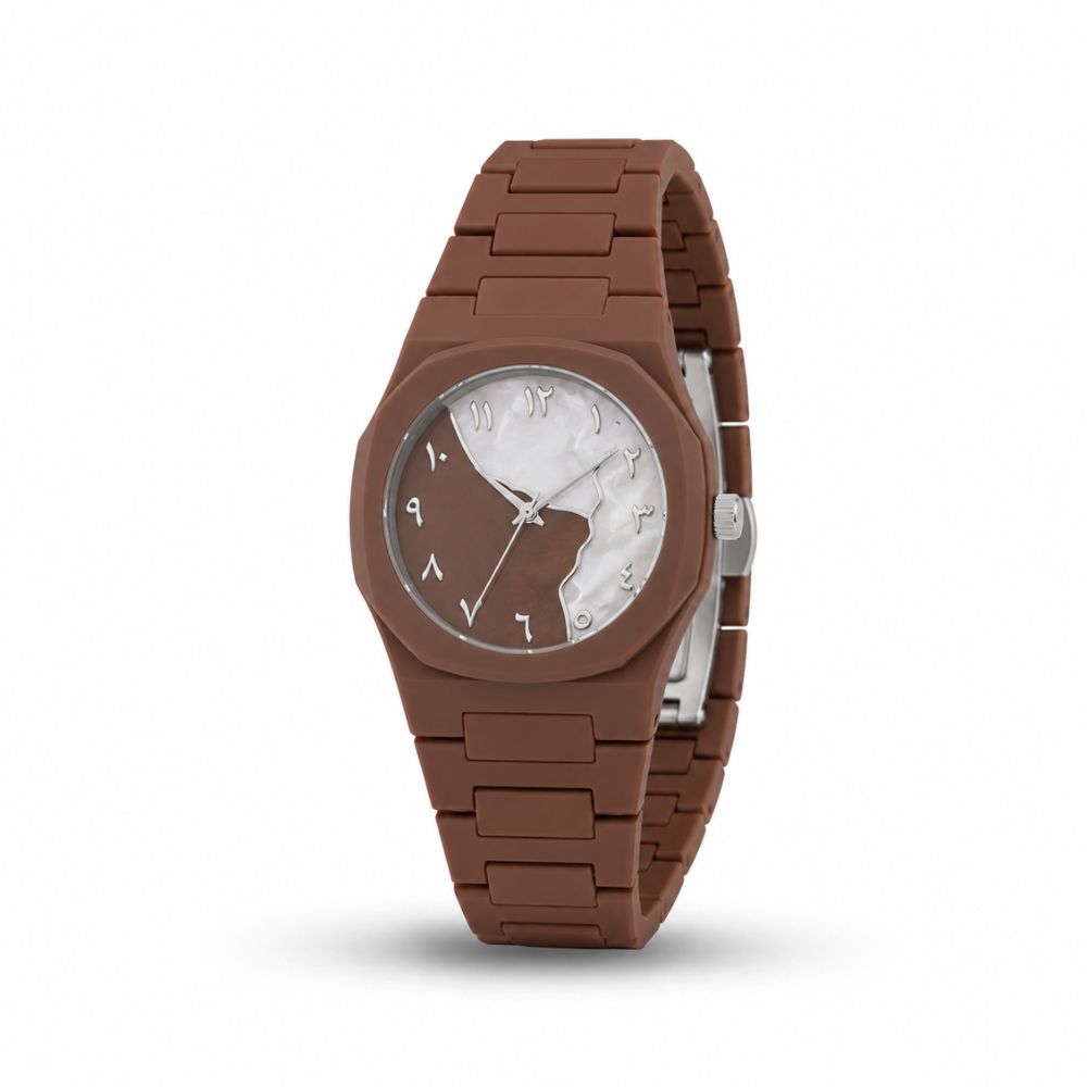 Aura Brown Arabic Elegance Watch