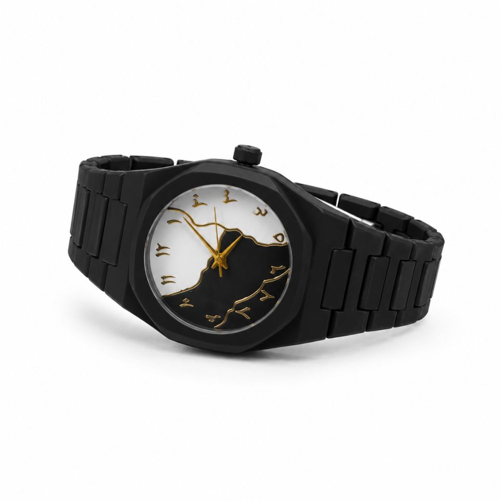 Aura Black & White Dial Watch