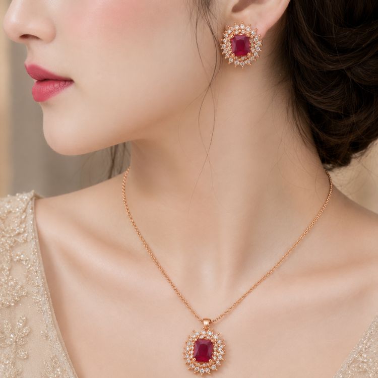 Ruby Radiance Jewelry Set