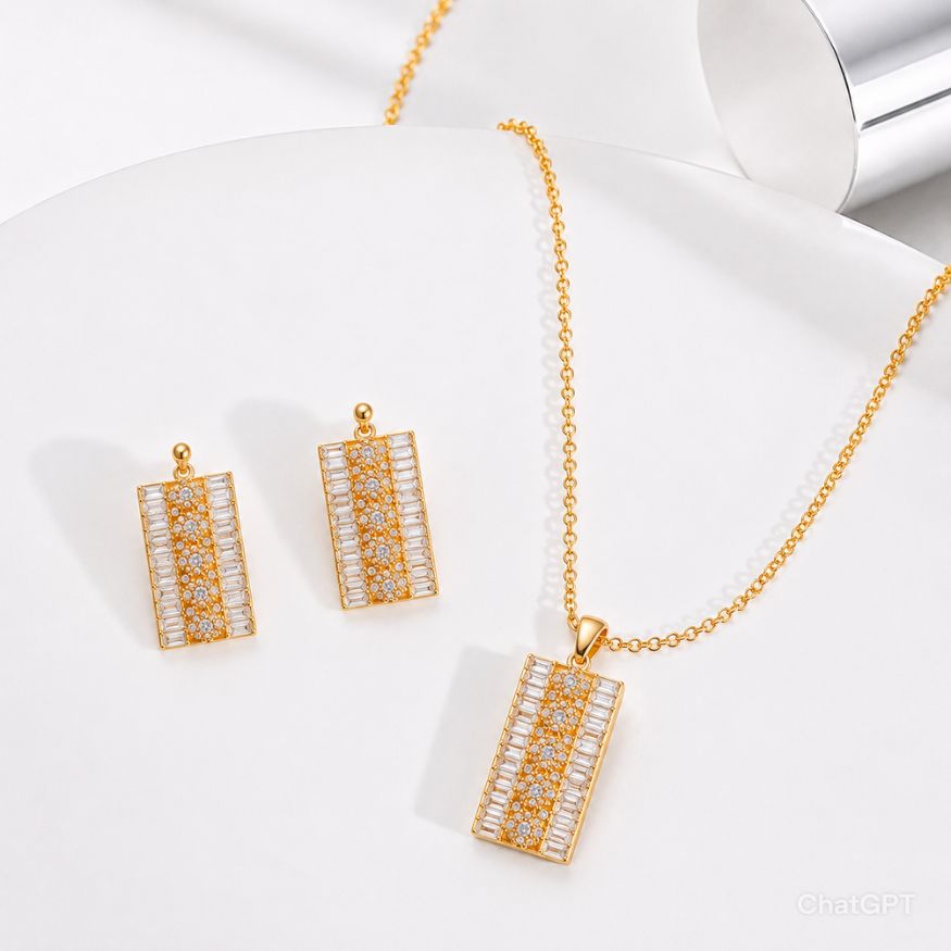 Golden Luxe Jewelry Set