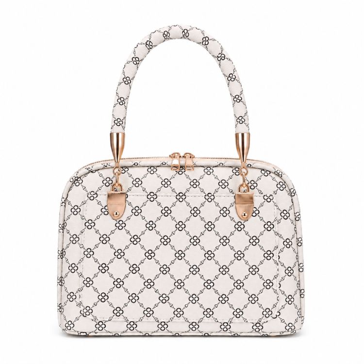 Elegant Ivory Dome Handbag