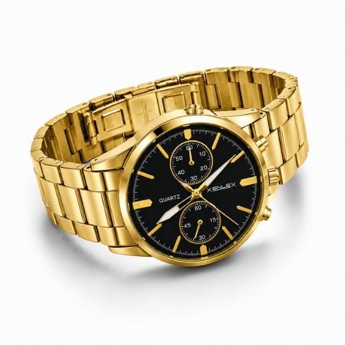 Golden Chrono Watch