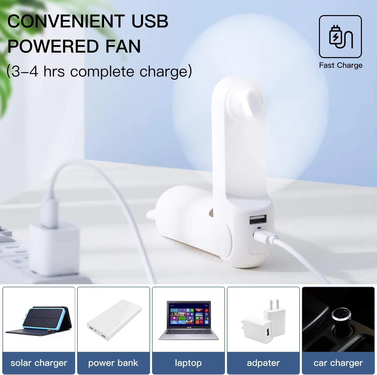JisuLife Handheld Fan Life 8 (2000mAh) - White