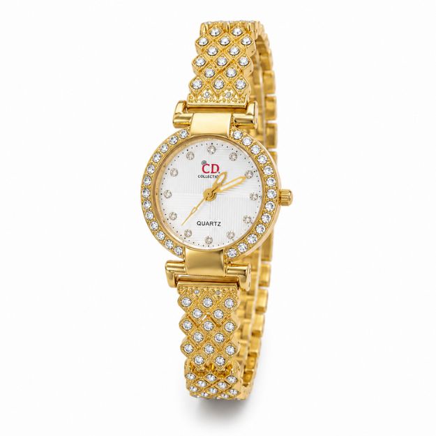 Golden Crystal Elegance Watch