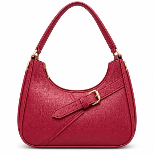 Iconic Hobo Bag – Ruby Red