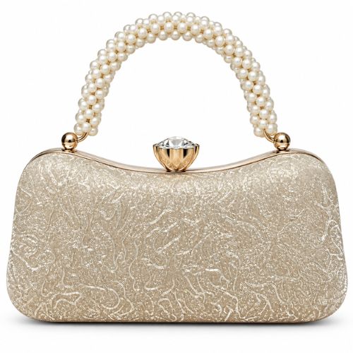 Pearl Grace Gold Clutch