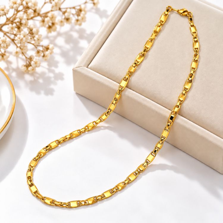Golden Classic Link Chain – Unisex