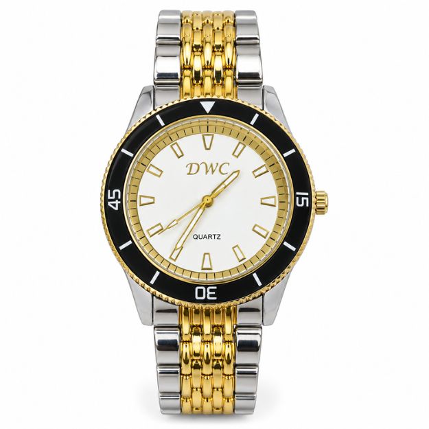 Gold & Silver Quartz Watch