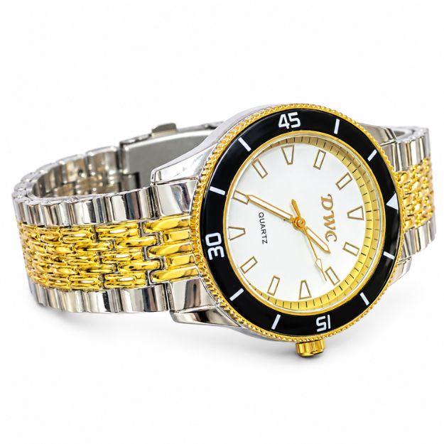 Gold & Silver Quartz Watch