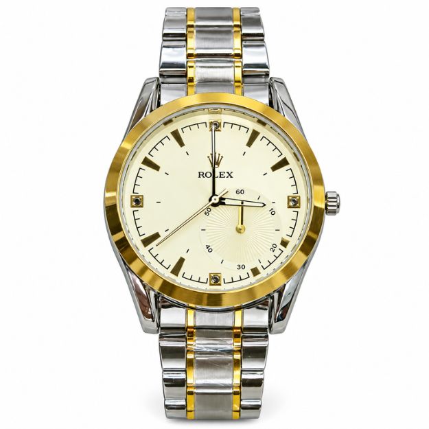 Gold Silver Classic Watch