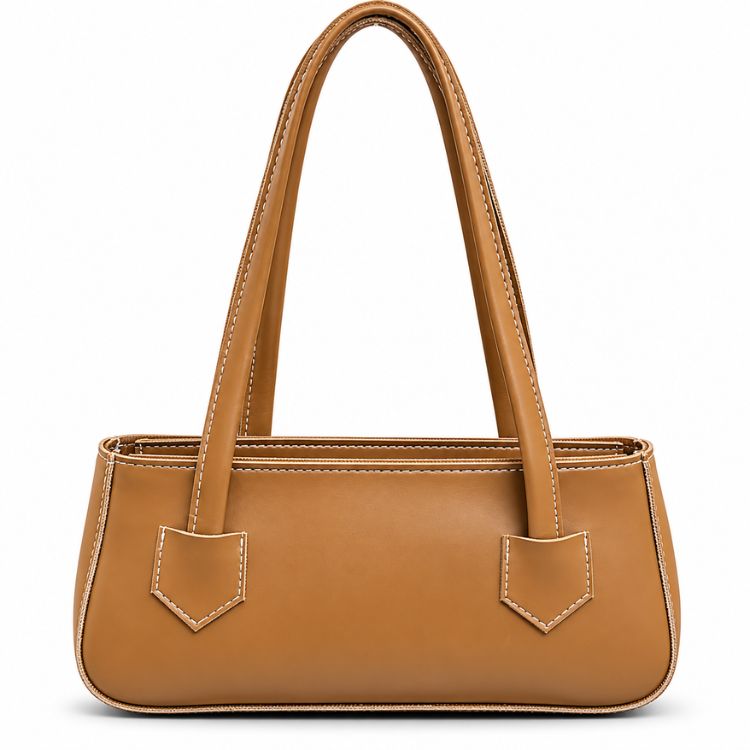 Classic Tan Structured Handbag