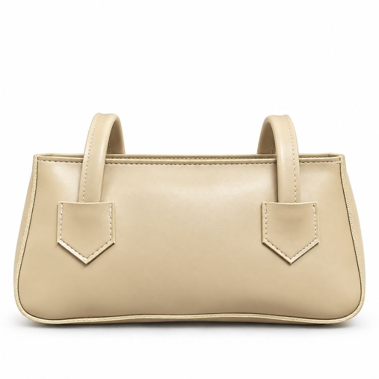 Classic Beige Structured Handbag